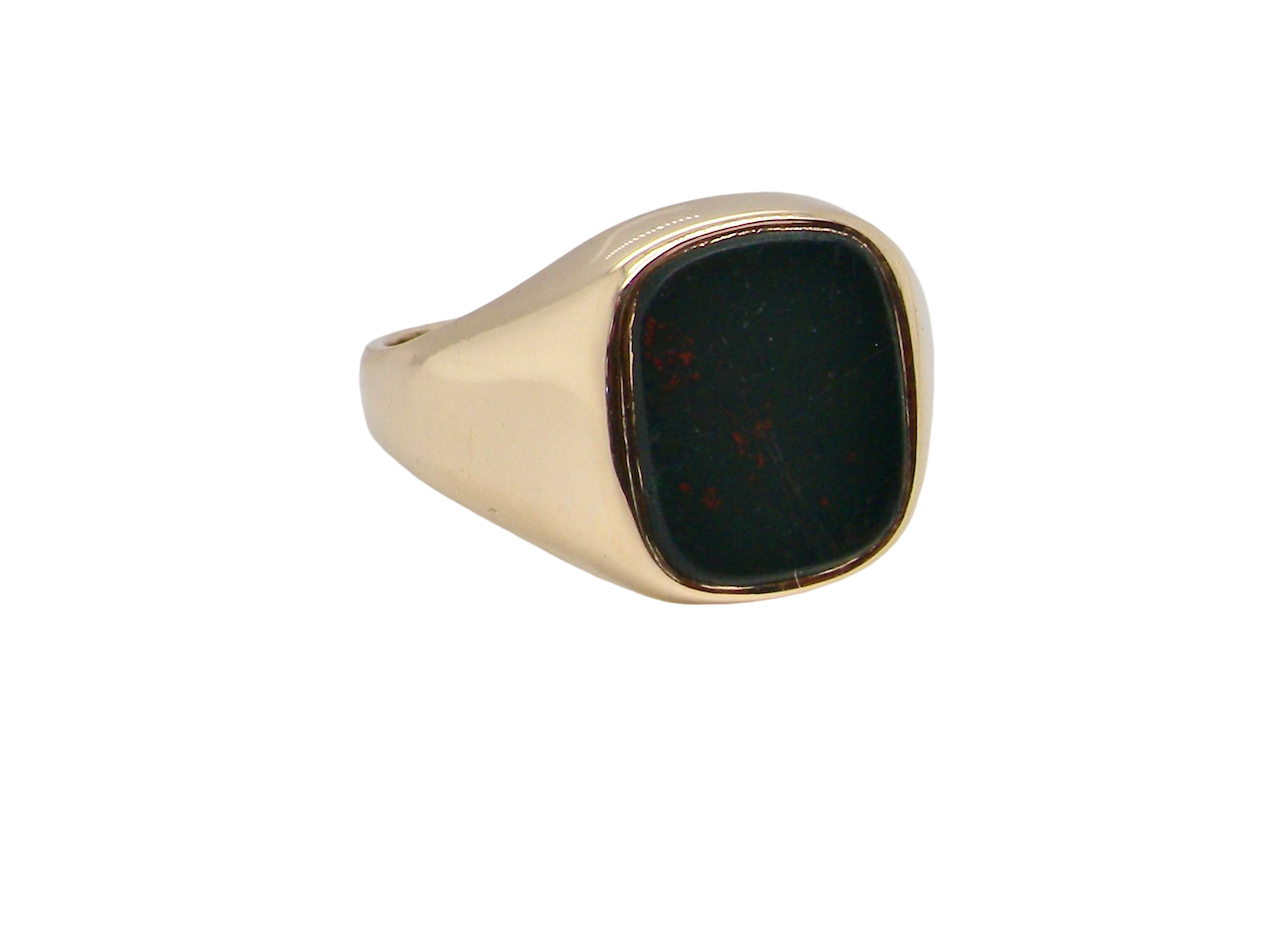 A man's Bloodstone signet ring