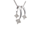 A modern princess cut Diamond Pendant