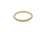 A narrow 18 carat gold wedding ring bead design