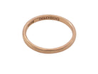 A narrow 9 carat gold wedding ring. D shape profile.

Width just over 2mm, 
