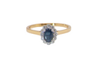 A 'near new' Sapphire and Diamond cluster ring