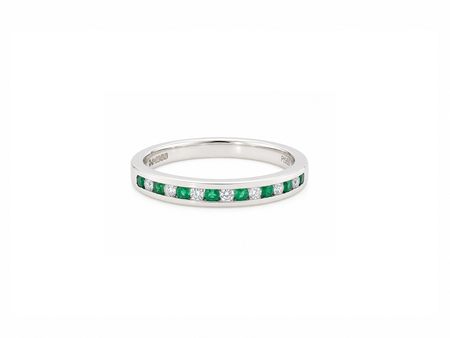 A NEW Emerald and Diamond eternity ring
