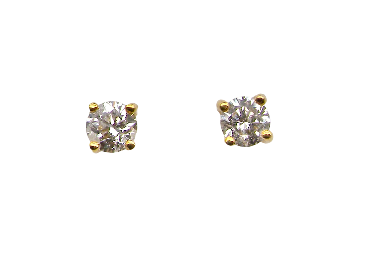 A pair of Diamond stud earrings