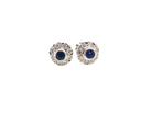 A pair of Sapphire and Diamond Earrings