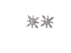 A pair of Snowflake Diamond Earrings