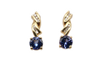 A pretty pair of Tanzanite & Diamond Drop Earrings