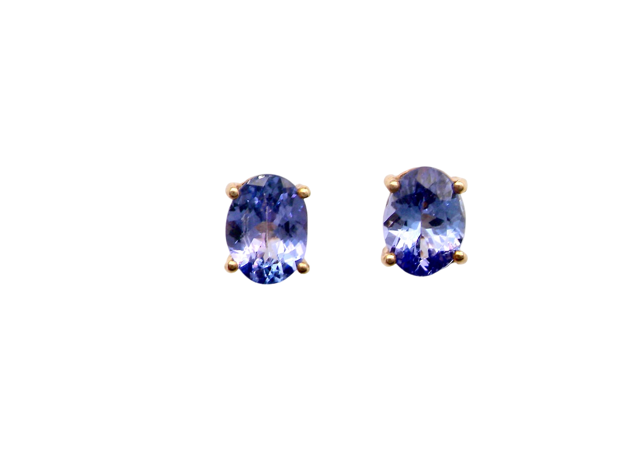 A pair of Tanzanite earrings