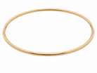 A plain 9 carat gold, solid bangle (formally known as a slave bangle) Weighs 7.3 grams, round wire profile, just under 2mm.