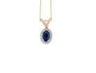 A pretty Sapphire and Diamond pendant