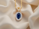 A pretty Sapphire and Diamond pendant