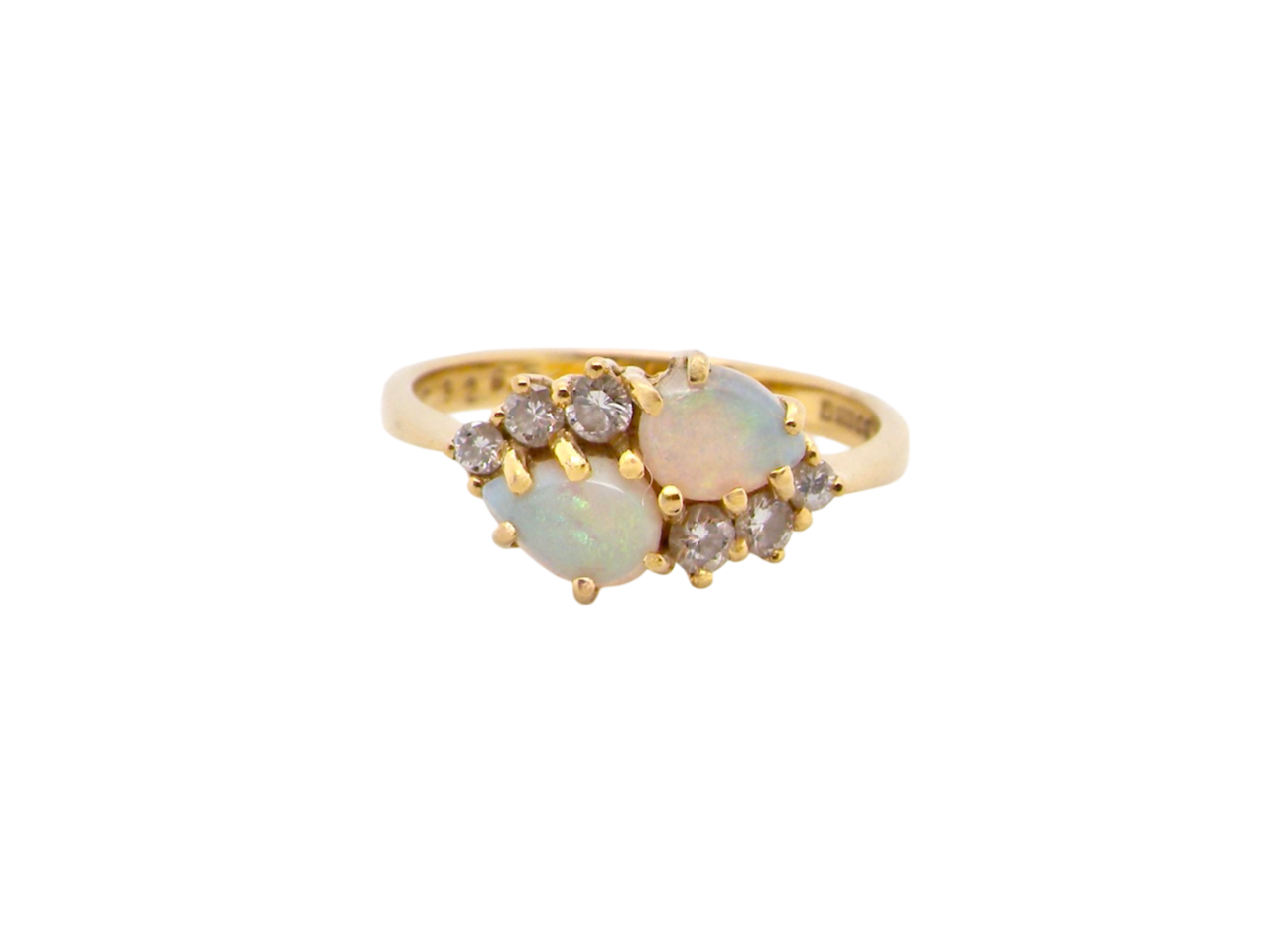 opal and diamond ring
