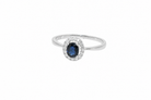 A sapphire and diamond cluster 