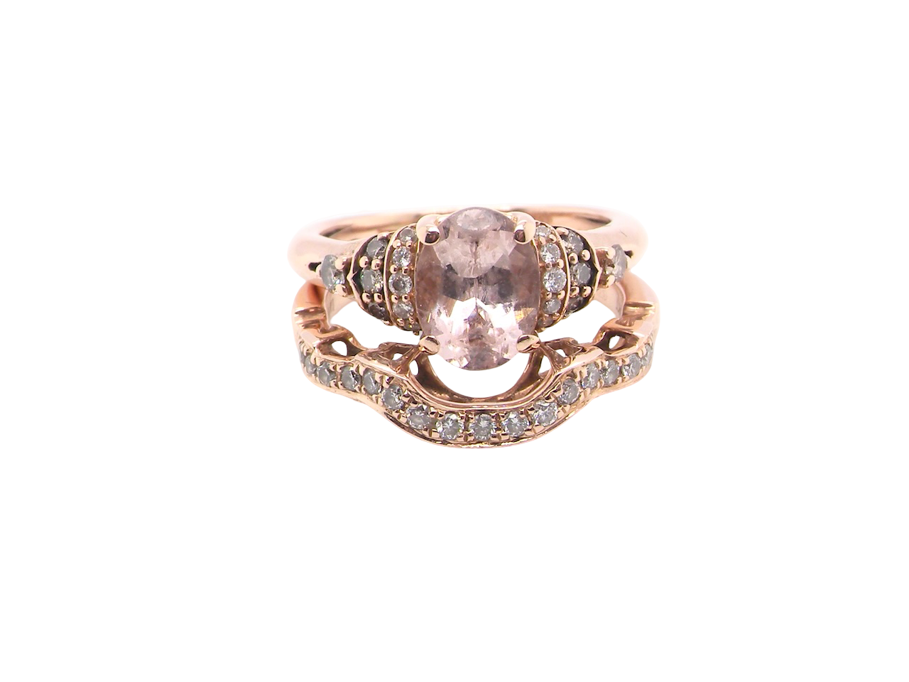 A shaped Diamond ring by Le Vian combo