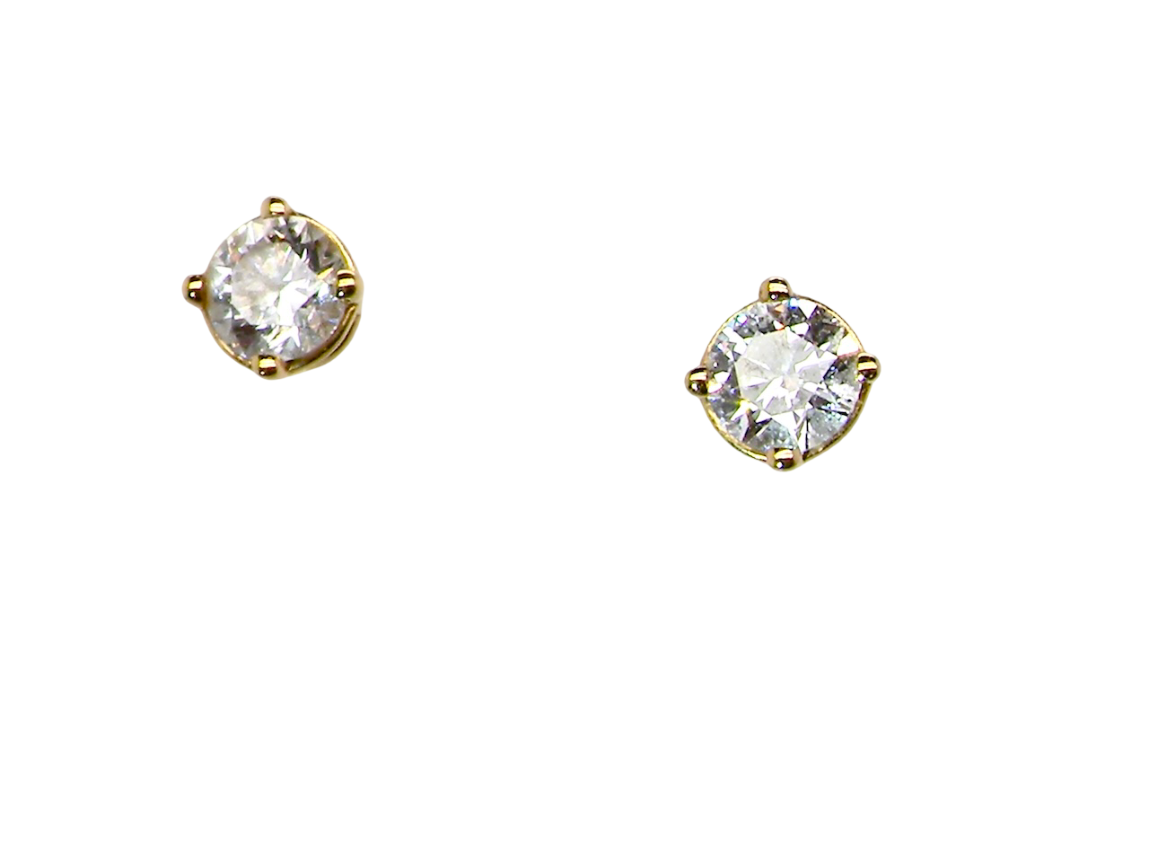 A simple pair of Diamond stud earrings