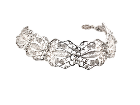 A sterling Silver filagree bracelet