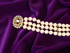 A stunning three row pearl bracelet