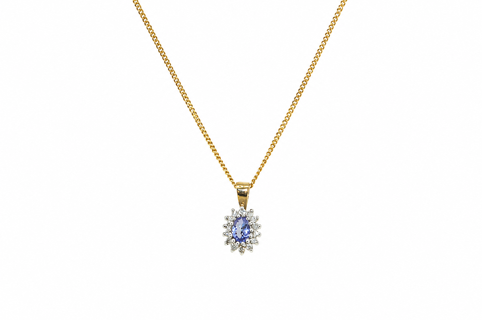 Tanzanite diamond pendant 