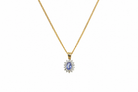 Tanzanite diamond pendant 