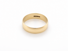 A traditional 9 carat gold wedding ring. 6mm width, D profile