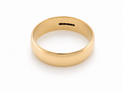 A traditional 9 carat gold wedding ring. A, 