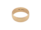 A traditional wedding ring. 9 carat gold and suitable as a ring for a man. Width 7.5mm, D shape profile.