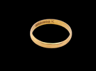 A traditional wedding ring. D shape profile at just under 3mm wide.

Hallmarks for Birmingham 