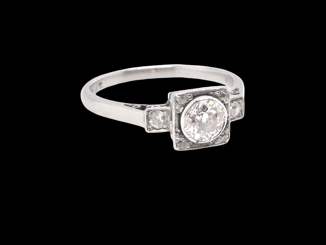 A vintage  Art Deco solitaire Diamond ring