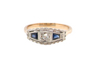 A vintage Edwardian Sapphire & Diamond ring
