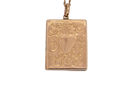 A vintage book shaped locket