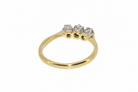 Reverse view of vintage trilogy ring