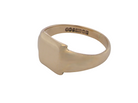 A vintage gentleman's 9 carat gold signet ring. Polished square head, measures 11x11mm,