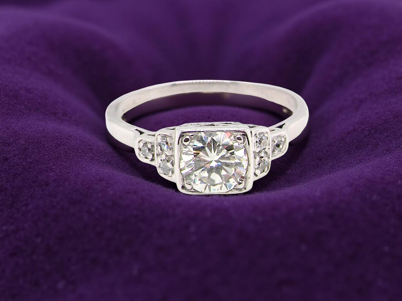 A vintage solitaire Diamond Ring