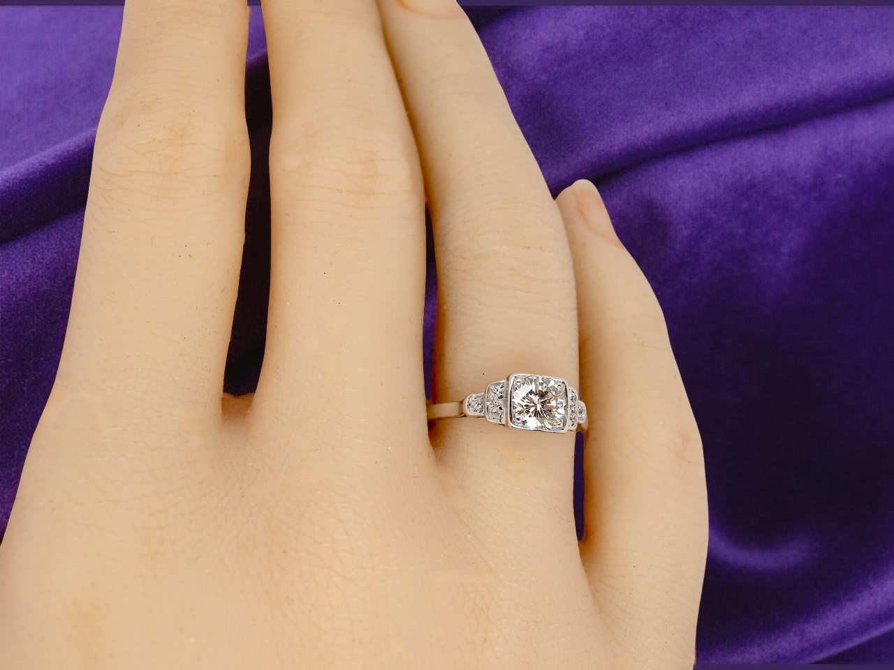 A vintage solitaire Diamond Ring