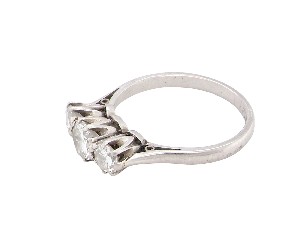 A vintage three stone Diamond ring