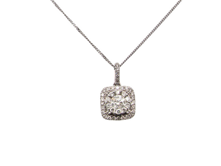 A white gold Diamond Pendant