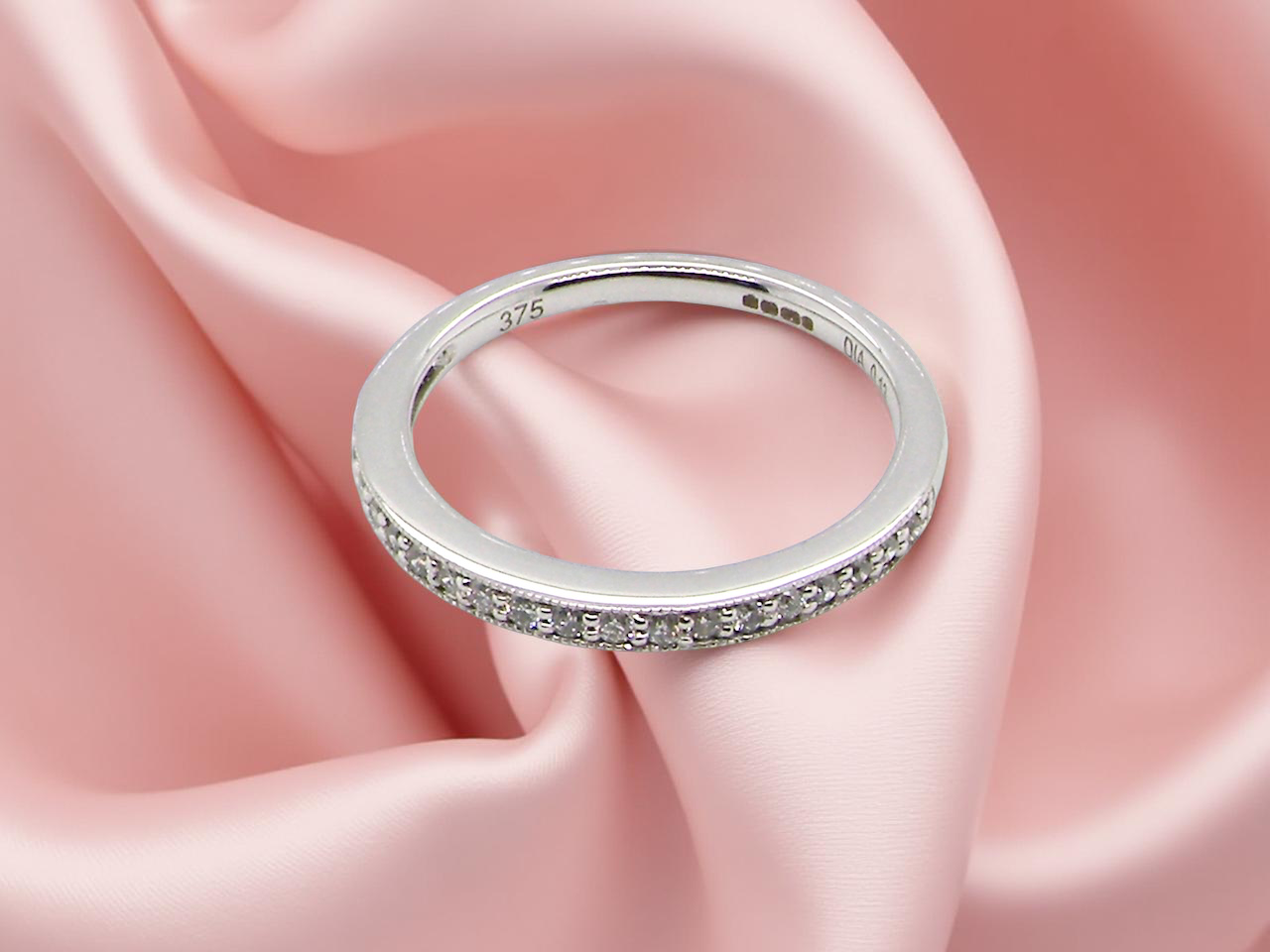 A white gold Diamond eternity ring