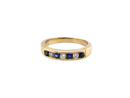 A Sapphire and Diamond eternity ring