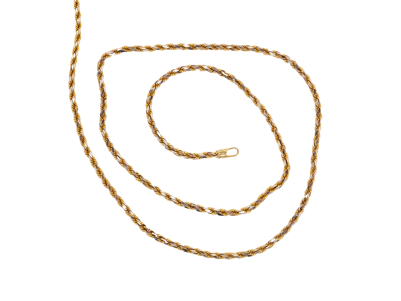An 18 carat gold* rope neck chain