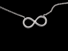 An 18 carat white gold Diamond 'Infinity' pendant