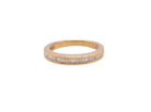 An 18ct gold baguette diamond eternity ring