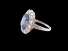 An Art Deco Sapphire and Diamond cluster ring