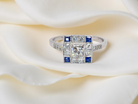 An Art Deco Style Platinum Cluster Ring