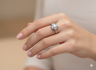 An Art Deco Style Platinum Cluster Ring