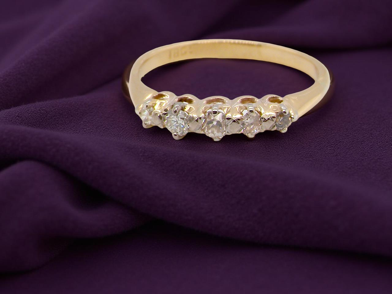 An Early 20th Century Five-Stone Diamond Ring
