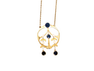 An Edwardian Sapphire and Seed Pearl Pendant