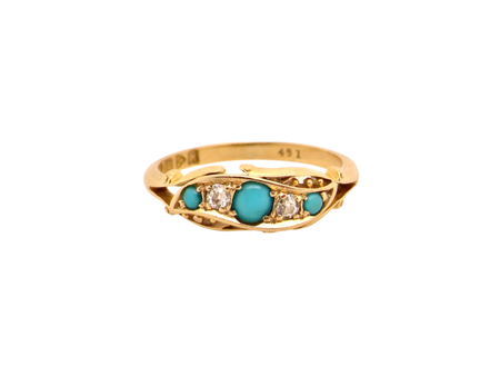 An Edwardian Turquoise and Diamond ring