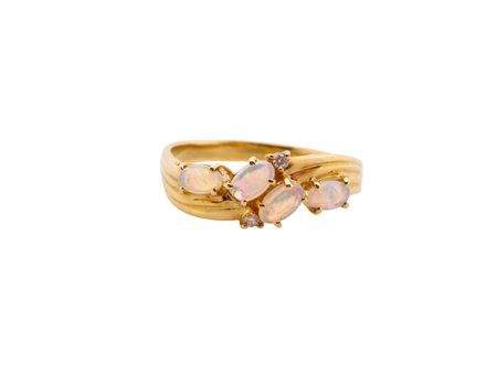 An Opal and Diamond dress ring