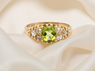 An antique Peridot and Diamond ring