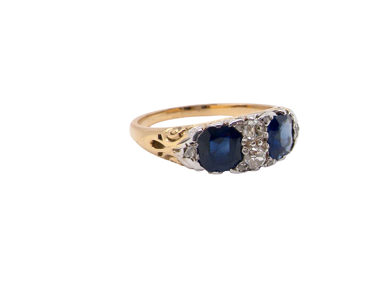 An antique Sapphire and Diamond ring