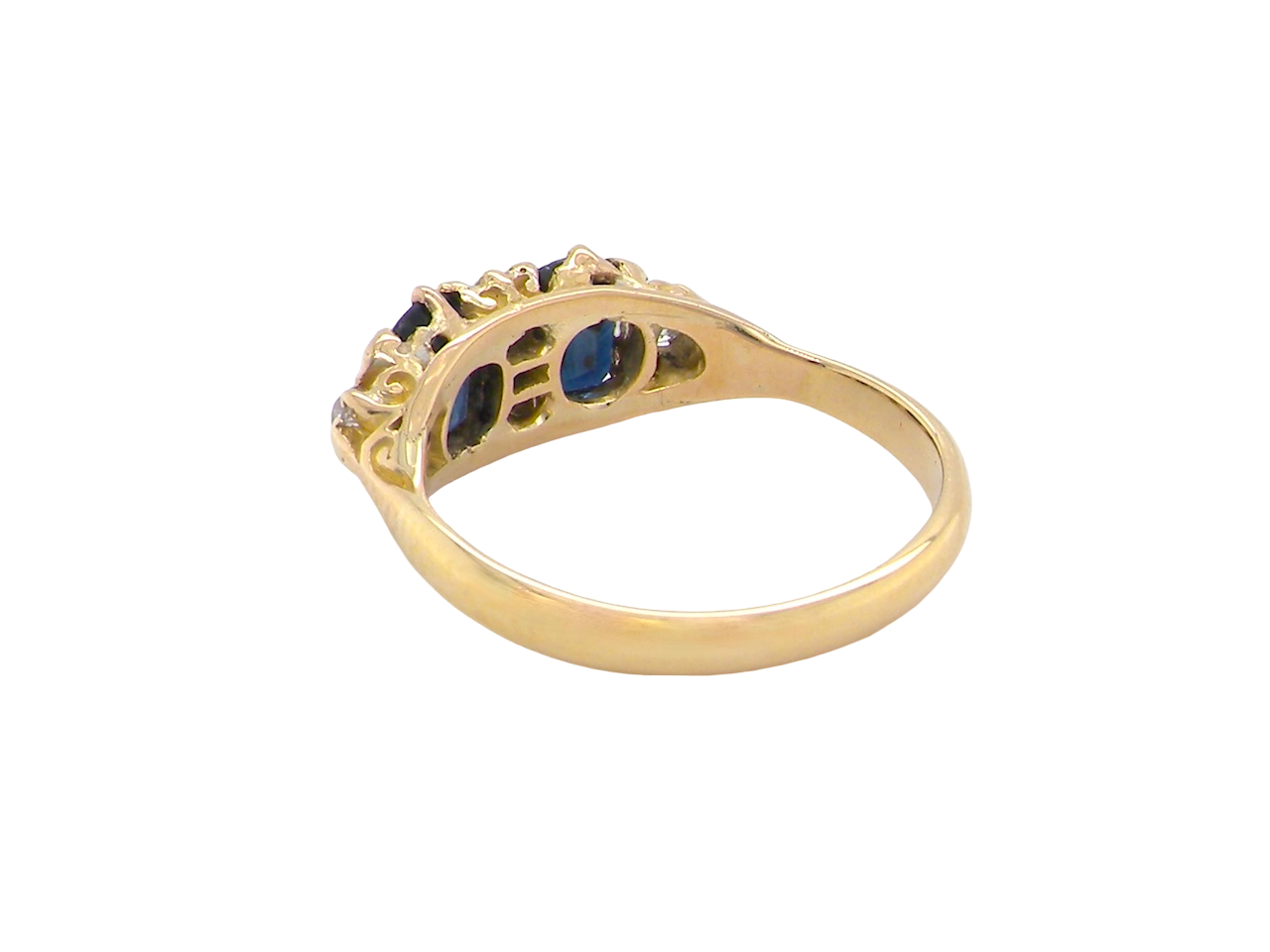 An antique Sapphire and Diamond ring